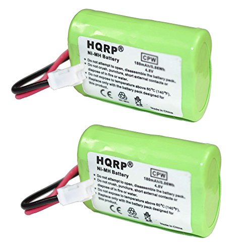 HQRP 2-Pack 180mAh Battery for SportDOG WetlandHunter SD400CAMO 400 SD-400-CAMO, SPORTTRAINER SD-400 SD-400E Remote Dog Training Collar Receiver FT-100 FT-303 FT-100BW Plus Coaster