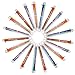 Hicarer 20 Pack 6-in-1 Retractable Ballpoint Pens 6-Color Ballpoint Pen Multicolor Pens for Office School Supplies Students Children Gift
