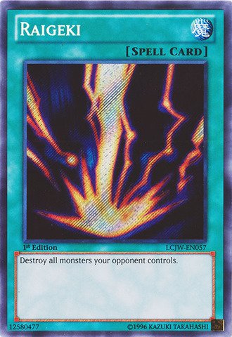 Yu-Gi-Oh! - Raigeki (LCJW-EN057) - Legendary Collection 4: Joey's World - 1st Edition - Secret Rare