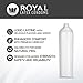 Royal Ultra Thin Condoms - Premium Lubricated, All Natural, Organic, Nitrosamine Free, BPA Free, Vegan, Gluten Free, Non-Toxic, Cruelty Free, Odor Free Latex, 10 Pack