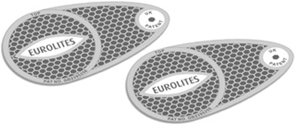 Eurolites Head Lamp Deflectors Adaptor for European Driving Anti Scorch Silver