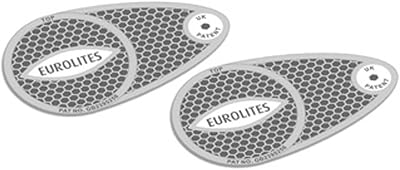 Eurolites Head Lamp Deflectors Adaptor for European Driving Anti Scorch Silver