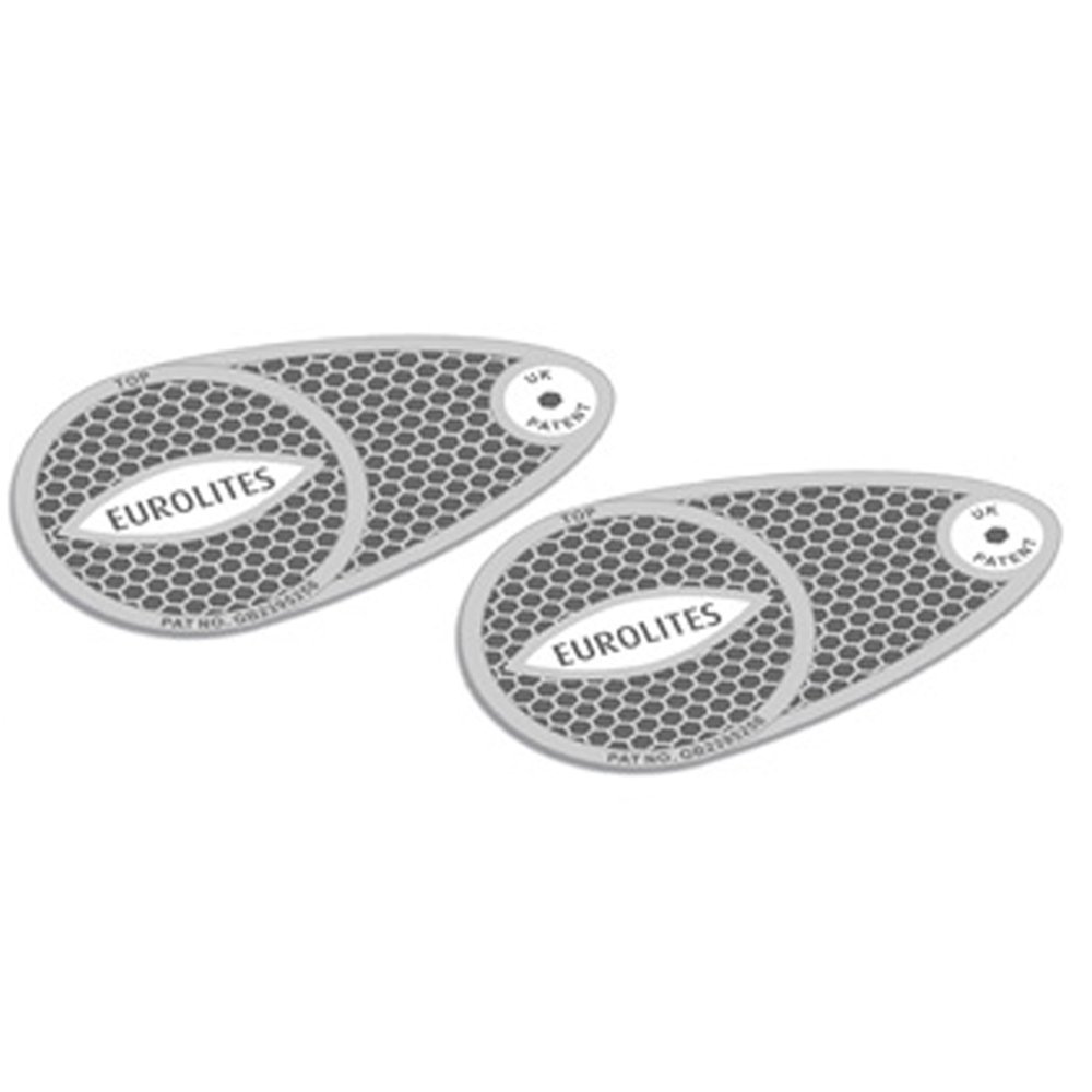 Headlamp Beam Eurolites Head Light Deflectors Convertors Adaptor Driving European Travel Anti Scorch Silver Reflective