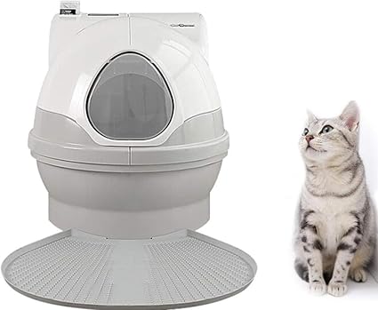 Lkihah Bac A Litiere Pour Chat Toilette Automatique Pour Chat Litiere Intelligente Toilette Entierement Fermee Amazon Fr Sports Et Loisirs