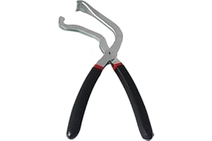 DINYO Upgrade Electrical Disconnect Pliers 60 Degree, 60° Automotive Connector Plier for Long Spark, Fuel Line & Push Tab Style Plugs, Black