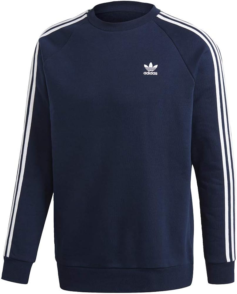 adidas Originals Mens 3Stripes Crewneck Sweatshirt Sweater Amazon.ca