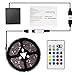 Abtong LED Strip Lights Battery Operated USB Powered TV Backlight, LED Strip Battery Powered with RF Remote Waterproof RGB LED Strip Rope Lights Multi Color Changing, 2M/6.56ft