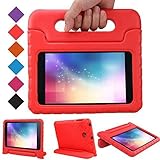BMOUO Samsung Galaxy Tab 3 Lite 7.0 inch Kids Case - Shock Proof Case Light Weight Kids Case Super Protection Cover Handle Stand Case for Children for Samsung Galaxy Tab 3 Lite 7-Inch Tablet - Red