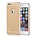iPhone 6 Plus Case, VANSIN 3 in 1 Ultra Thin and Slim Hard Case Coated Non Slip Matte Surface with Electroplate Frame for Apple iPhone 6 Plus and iPhone 6s Plus (5.5'') - Gold