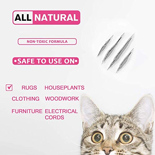 2 Bottle Cat Scratch Deterrent Spray, Cat Repellent Indoor Furniture