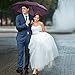 Marriarics Compact Travel Rain Umbrella, Folding Lightweight Automatic Open and Close Umbrellas for Women Men,Portable with Umbrella Cover (Purple).