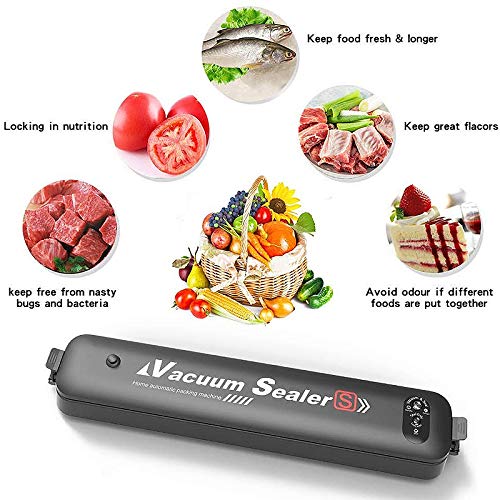Automatische Vakuumierer Maschine, mit 15 Dichtkissen Lebensmittel Vakuum-Luftdichtsystem für Lebensmittelkonservierung… – Bild 5