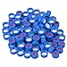 Autosampler Vial, 2ml HPLC Vial with Caps, 9-425 Amber Vial with Blue Screw Caps,Writing Patch,Graduation,White PTFE & Red Silicone Septa Fit for LC Sampler(100pcs,Brown)