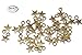 Youkwer 200Pcs 9mm x12mm Antique Alloy Stars Christmas Charms Pendants for DIY Crafting and Jewelry Making(Antique Bronze)
