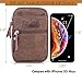 Ranboo Cellphone Purse Crossbody Shoulder Bag Belt Loop Phone Pouch Compatible iPhone Xs Max XS 8 7 Plus Belt Clip Case Waist Pack Bag Men Wallet Armband Sports Bag Note 8/5 S8/9 Plus LG G6 G7 Khaki