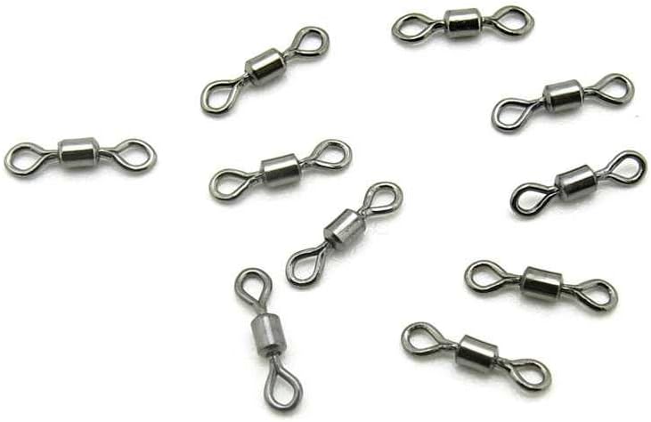 Test 3kg ID001-14 Swivel Fishing Tackle Fly Rings Coast Lock Snap Solid Ring Rolling Coastlock Sea Hooks Lures Ball Bearing Peche Pivot