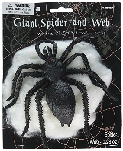 Big Plastic Spider & Polyester Web