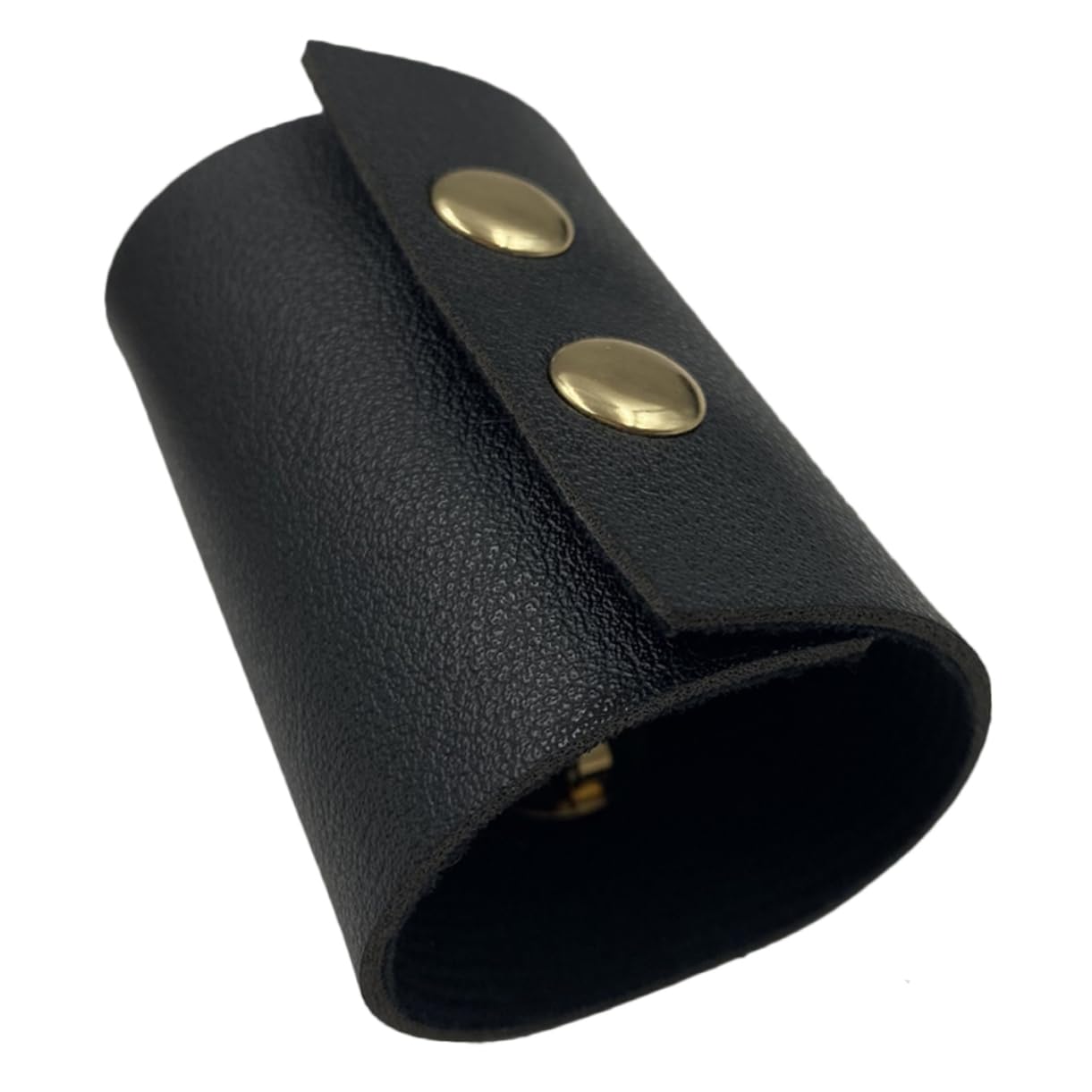 WOONEKY Leather Hair Ties Ponytail Holder Elastic Hair Bands for Girls Simple Pu Leather Accessories with Metal Snap Button for Daily Hairstyle