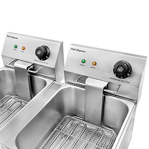 Chef's Supreme - 220v 20 lbs. Countertop Fryer w/ 2 Baskets
