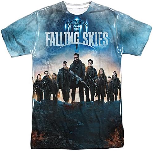 Falling Skies Battle Mens Sublimation Shirt White SM