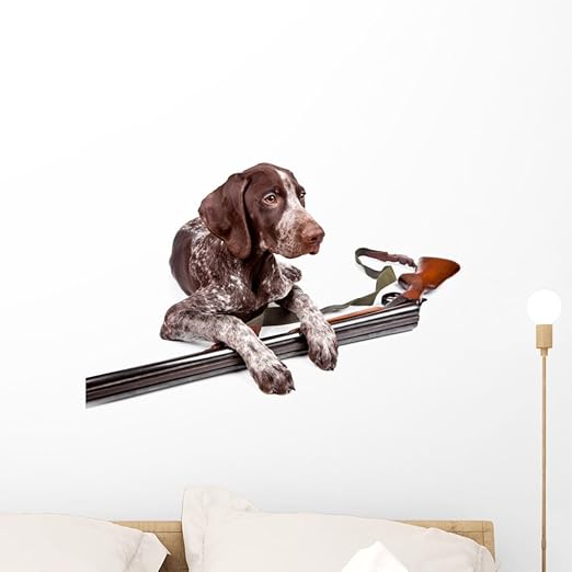 Amazon.com: Wallmonkeys Hunting Dog with a Gun Wall Decal Peel and