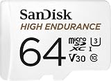 SanDisk High Endurance 64 GB microSDXC Card with SD Adapter U3 V30