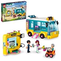 LEGO Friends Heartlake City Bus, Creative Building Toy for Girls & Boys Ages 7 and Up, with a Buildable Bus, Mobility Scooter and 3 Minidolls, Birthday Gift for Kids Who Love Pretend Play, 41759