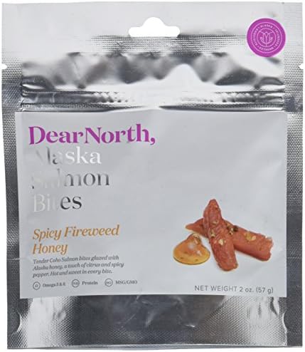 Alaska Salmon Bites, Spicy Fireweed Honey