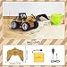 RC Shovel Loader Tractor Remote Control Car Toy, Full Functional Construction Vehicle with Lights
