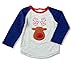 Mud Pie Boys Fair Isle Raglan T-Shirt with Reindeer Claus Applique