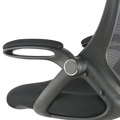 POLY & BARK EM-370-BLK Drafting Chair, Black