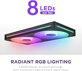 NZXT F280 RGB Core 280mm Single-Frame Fan Unit with 2 x 140mm RGB Fans view 6
