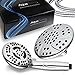 High Pressure 6-inch / 6-Setting Premium Rain Shower Head by AquaDance for the Ultimate Shower Spa Experience! Officially Independently Tested to Meet Strict US Quality & Performance Standards!