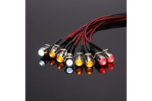 PRORCMODEL 8 LED Light Kit White Red Yellow for 1/10 1/8 Traxxas Redcat RC4WD Tamiya RC Car
