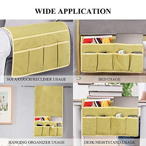 image for Joywell Sofa Armrest Organizer, Couch Arm Chair Caddy with 6 Pockets f