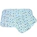 MyKazoe Waterproof Bassinet Play Yard Pad & Lap Pads - Set of 3 (Teepee Fun)