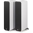 Q Acoustics M40 Bluetooth Powered Floor Standing Speakers HD Wireless Music Home Theatre Surround Sound System White – Tweeter 0.9”, Mid Bass/Driver 5.0”, Freq. Response 38 Hz – 22 kHz