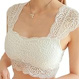 wallcart Girl`s Lace Vest Sleep Bra Crop Top Sports Padded Boob Tube Leisure