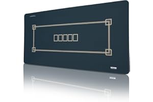 VEVOR Poker Table Top, 70 x 35 Inch Mat for 6-8 Players, Foldable With Carrying Bag, Waterproof Folding Topper for Games, Roo