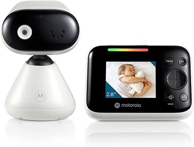 PIP1200 Baby Monitor con Telecamera, Unità Genitore da 2.8", Comunicazione a 2 Vie, Temperatura Ambiente, Visione Notturna a Infrarossi, Portata 300 m