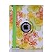 Nozza Stylish Lucky Flowers Case with 360 Degrees Rotating Swivel Stand for iPad2/iPad3/iPad4 Green