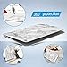 IBENZER MacBook Air 13 Inch Case, Soft Touch Hard Case Shell Cover for Apple MacBook Air 13 A1369 1466, White Marble, MMA1301WHMB+1