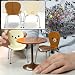 Re-Ment San-X Rilakkuma Miniature Cafe Table and Chair Set