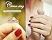 Allencoco 925 Sterling Silver Crown Shape Cubic Zirconia Bead Stackable My Princess Tiara Rings Size 9