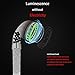 VODRM LED Shower Head, Temperature Controlled High-Pressure & Showerhead, Negative Ionic Showerhead Double Filter Remove Heavy Metal Chlorine Prevention of Hair Loss and Dry Skin 3 Color Changing