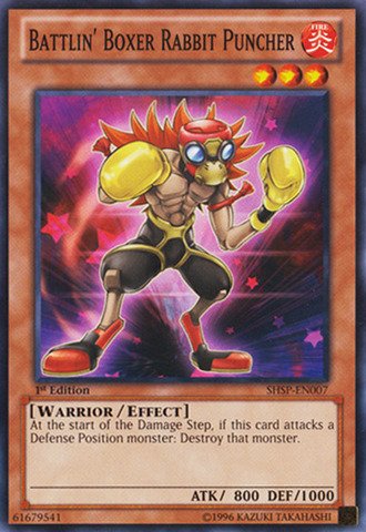 Yu-Gi-Oh! - Battlin' Boxer Rabbit Puncher (SHSP-EN007) - Shadow Specters - 1st Edition - Common