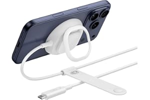 Belkin MagSafe Charger, Magnetic iPhone Charger w/ Qi2 25W, Fast Wireless Charging Pad w/Kickstand for iPhone 17 Series, Sams