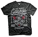 Gas Monkey Garage T Shirt Fast N Loud Logo Official Mens Black