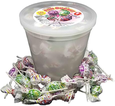 Charms Blow Pops, 50 Assorted Lollipop Candies; Chewy, Bubble Gum Center Surrounded by a Delicious Hard Candy Shell