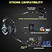 Stereo Gaming Headset Surround Sound, Updated Noise Cancelling Mic Headphones, Soft Breathing Earmuffs, Mute & Volume Control